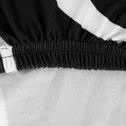 Poťah na stoličku elastický, čierno-biely SPRINGOS SPANDEX HA0216