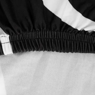 Poťah na stoličku elastický, čierno-biely SPRINGOS SPANDEX HA0216
