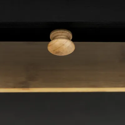 Drevený chlebník SPRINGOS KI0160 čierny