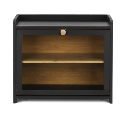 Drevený chlebník SPRINGOS KI0160 čierny