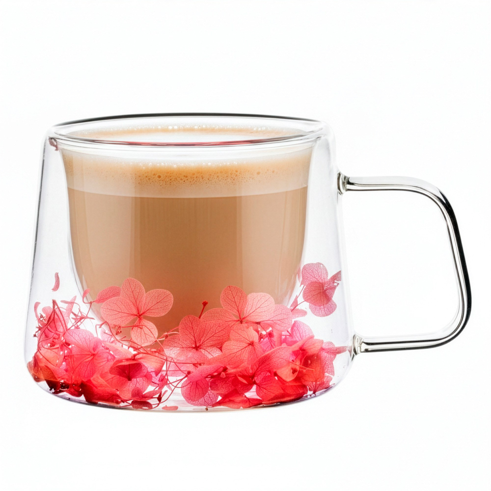 Sklenený hrnček na kávu 180 ML SPRINGOS HA7573