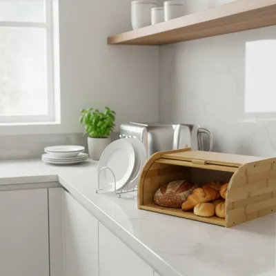 Drevený chlebník SPRINGOS KI0163 prírodný