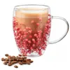 Sklenený hrnček na kávu 300 ml SPRINGOS HA7574