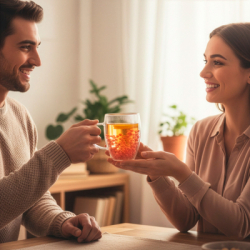 Sklenený hrnček na kávu 300 ml SPRINGOS HA7574