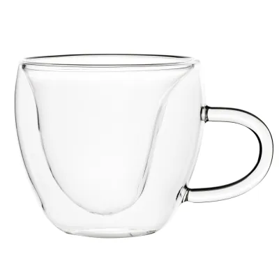 Sklenený hrnček na kávu srdca 220 ML SPRINGOS HA7575