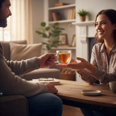 Sklenený hrnček na kávu srdca 220 ML SPRINGOS HA7575