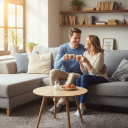 Sklenený hrnček na kávu srdca 220 ML SPRINGOS HA7575