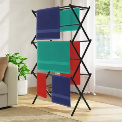 Vertikálny teleskopický sušiak na bielizeň SPRINGOS HA0210 čierny