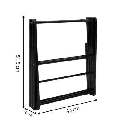 Vertikálny teleskopický sušiak na bielizeň SPRINGOS HA0210 čierny