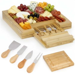 Servírovacia doska 33x33 cm SPRINGOS KI0168 prírodná