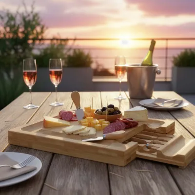 Servírovacia doska 33x33 cm SPRINGOS KI0168 prírodná