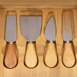 Servírovacia doska 33x33 cm SPRINGOS KI0168 prírodná