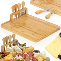 Servírovacia doštička 35,5x28cm SPRINGOS KI0167 prírodná