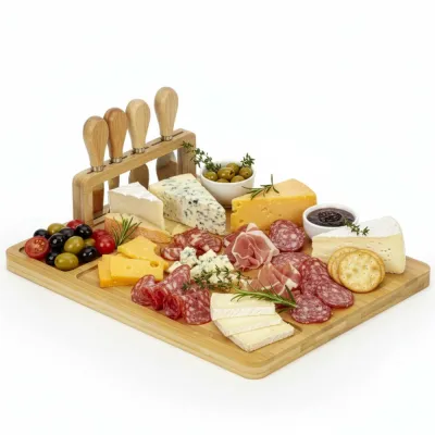 Servírovacia doštička 35,5x28cm SPRINGOS KI0167 prírodná