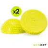 Balančné a masážne podložky sada 2 ks ACTIGET ACT0118 žlté
