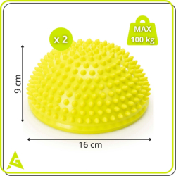 Balančné a masážne podložky sada 2 ks ACTIGET ACT0118 žlté