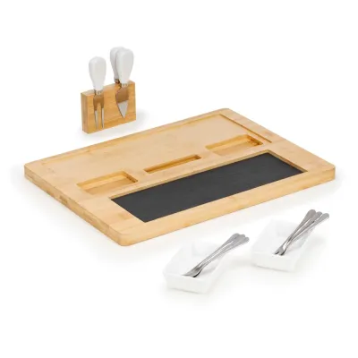 Servírovacia doštička s kamennou doskou 30x40cm SPRINGOS KI0166