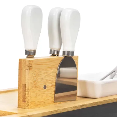 Servírovacia doštička s kamennou doskou 30x40cm SPRINGOS KI0166