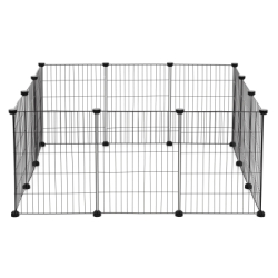 Klietka pre domáce zvieratá kovová SPRINGOS PA1086 čierna