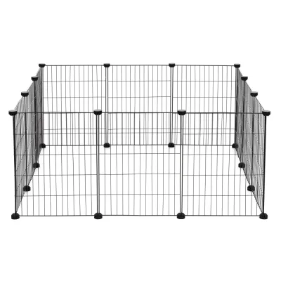 Klietka pre domáce zvieratá kovová SPRINGOS PA1086 čierna