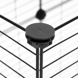 Klietka pre domáce zvieratá kovová SPRINGOS PA1086 čierna