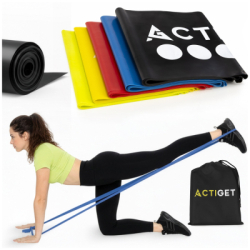 Gumy na cvičenie 2m sada 5ks ACTIGET ACT0106