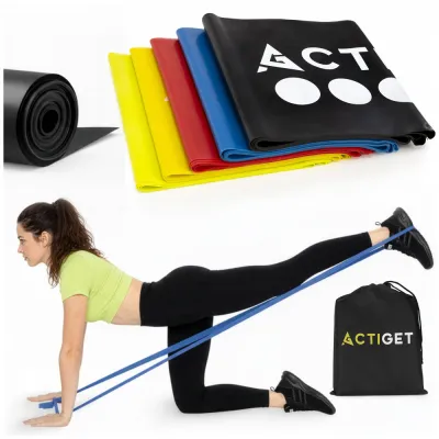Gumy na cvičenie 2m sada 5ks ACTIGET ACT0106