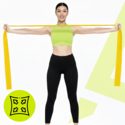 Gumy na cvičenie 2m sada 5ks ACTIGET ACT0106