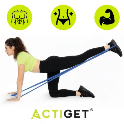 Gumy na cvičenie 2m sada 5ks ACTIGET ACT0106