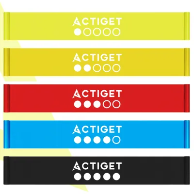 Gumy na cvičenie 2m sada 5ks ACTIGET ACT0106