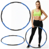 Hula hoop obruč nastaviteľná 67-88 cm ACTIGET ACT0133 modro-šedá