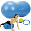 Dvojitá gymnastická lopta Peanut + pumpička ACTIGET ACT0150 modrý