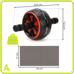 Posilňovacie koliesko s podložkou ACTIGET ACT0111