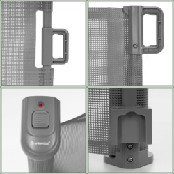 Bezpečnostná zábrana rolovacia 7-80 cm SPRINGOS HA7524 sivá