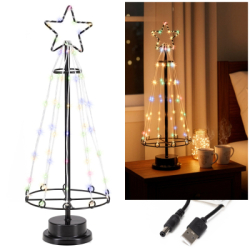 LED Vianočný stromček - 45cm, 80LED, multicolor