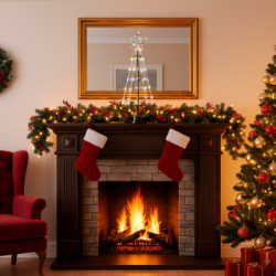 LED Vianočný stromček - 45cm, 80LED, multicolor