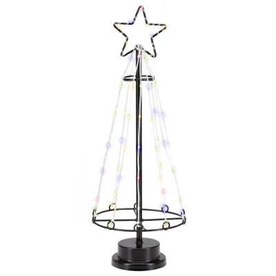 LED Vianočný stromček - 45cm, 80LED, multicolor