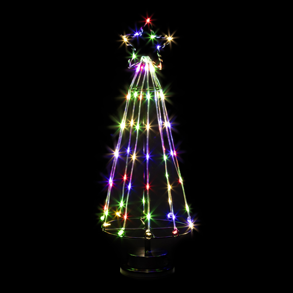 LED Vianočný stromček - 45cm, 80LED, multicolor