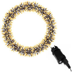 LED svetelný veniec 39cm 300LED 8-funkcií IP44 teplá biela