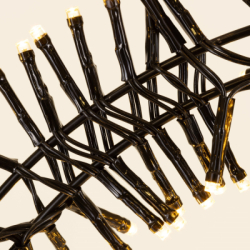 LED svetelný veniec 39cm 300LED 8-funkcií IP44 teplá biela