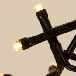 LED svetelný veniec 39cm 300LED 8-funkcií IP44 teplá biela