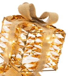 LED svetelná dekorácia Darčeky 74cm 160LED teplá biela