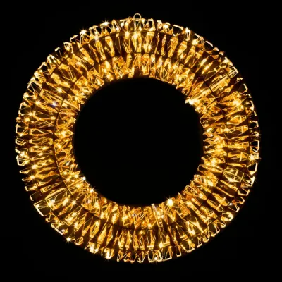 LED svetelný kruh 45cm 360LED 8-funkcií IP44 teplá biela