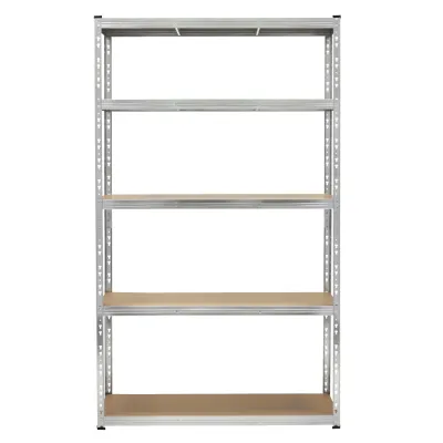 Kovový regál 205x120x45 cm 5 políc MDF SPRINGOS HA5280