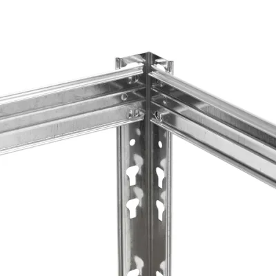 Kovový regál 205x120x45 cm 5 políc MDF SPRINGOS HA5280