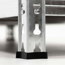 Kovový regál 205x120x45 cm 5 políc MDF SPRINGOS HA5280