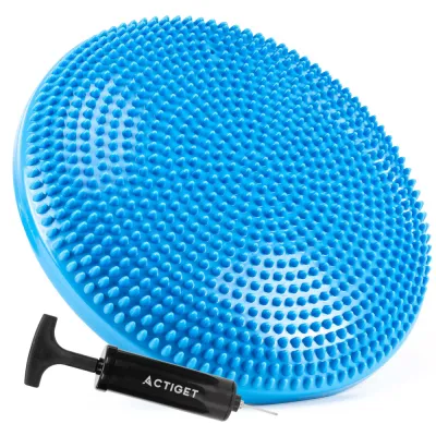 Balančná a masážna podložka + pumpička ACTIGET ACT0114 modrá