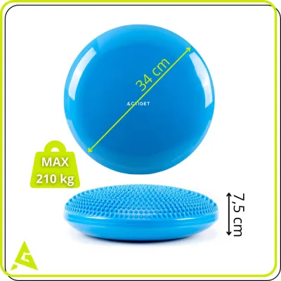 Balančná a masážna podložka + pumpička ACTIGET ACT0114 modrá