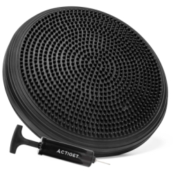 Balančná a masážna podložka + pumpička ACTIGET ACT0116 čierna