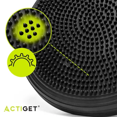Balančná a masážna podložka + pumpička ACTIGET ACT0116 čierna